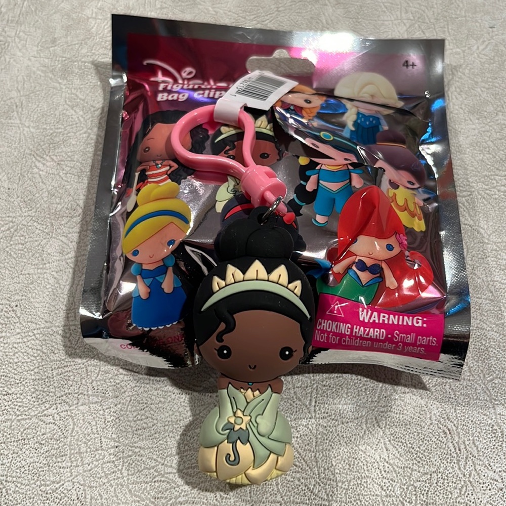 Disney princess tiana bag clip brand new